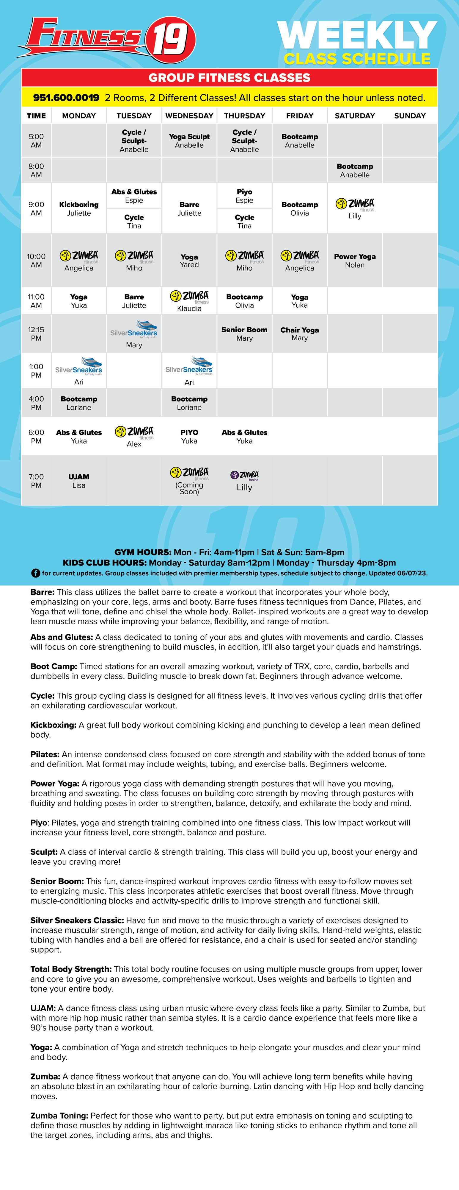 Murrieta Class Schedule murrieta-class-schedule