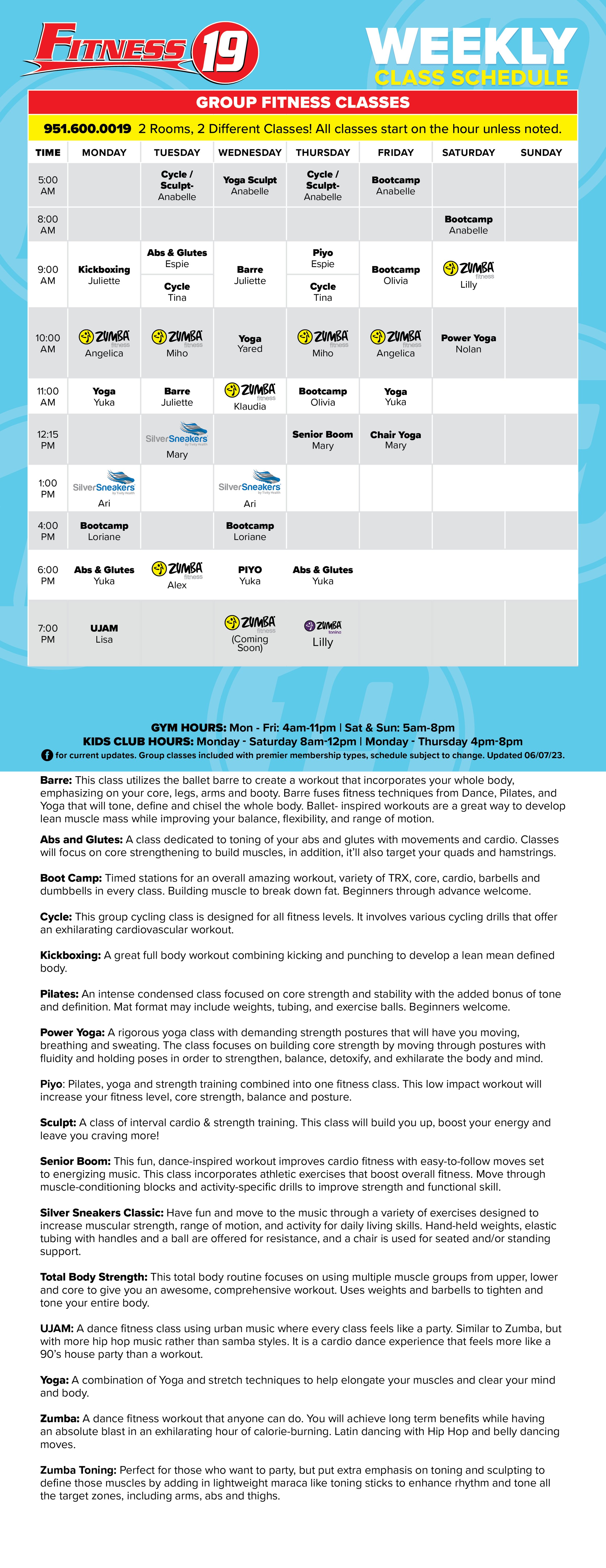Murrieta Class Schedule murrieta-class-schedule